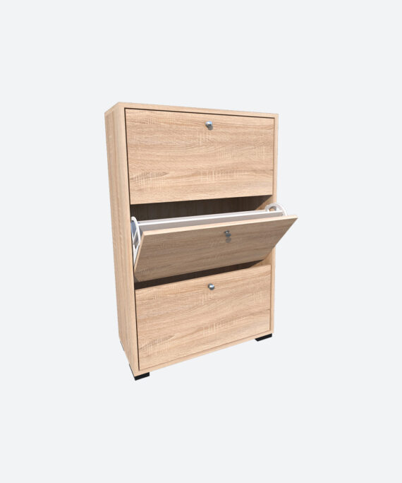 Placard chaussures en 3 portes