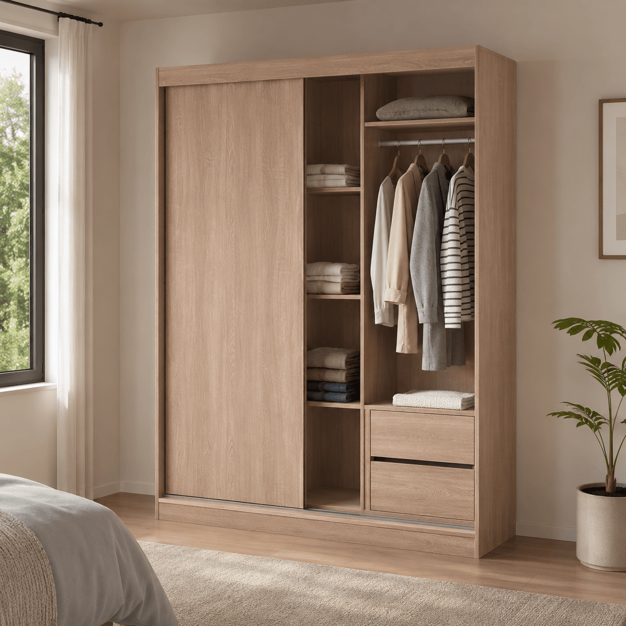 Armoire coulissante à deux vantaux - الصورة 2
