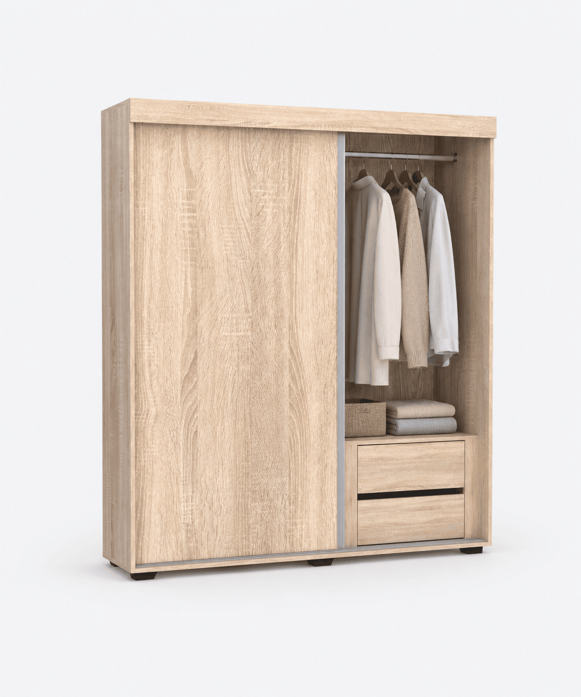 Armoire coulissante multi-étagères - الصورة 4