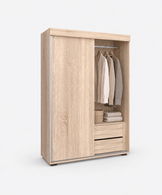 Armoire coulissante à deux vantaux