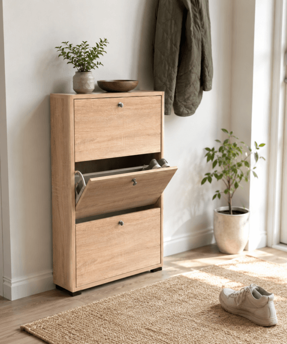 Placard chaussures en 3 portes