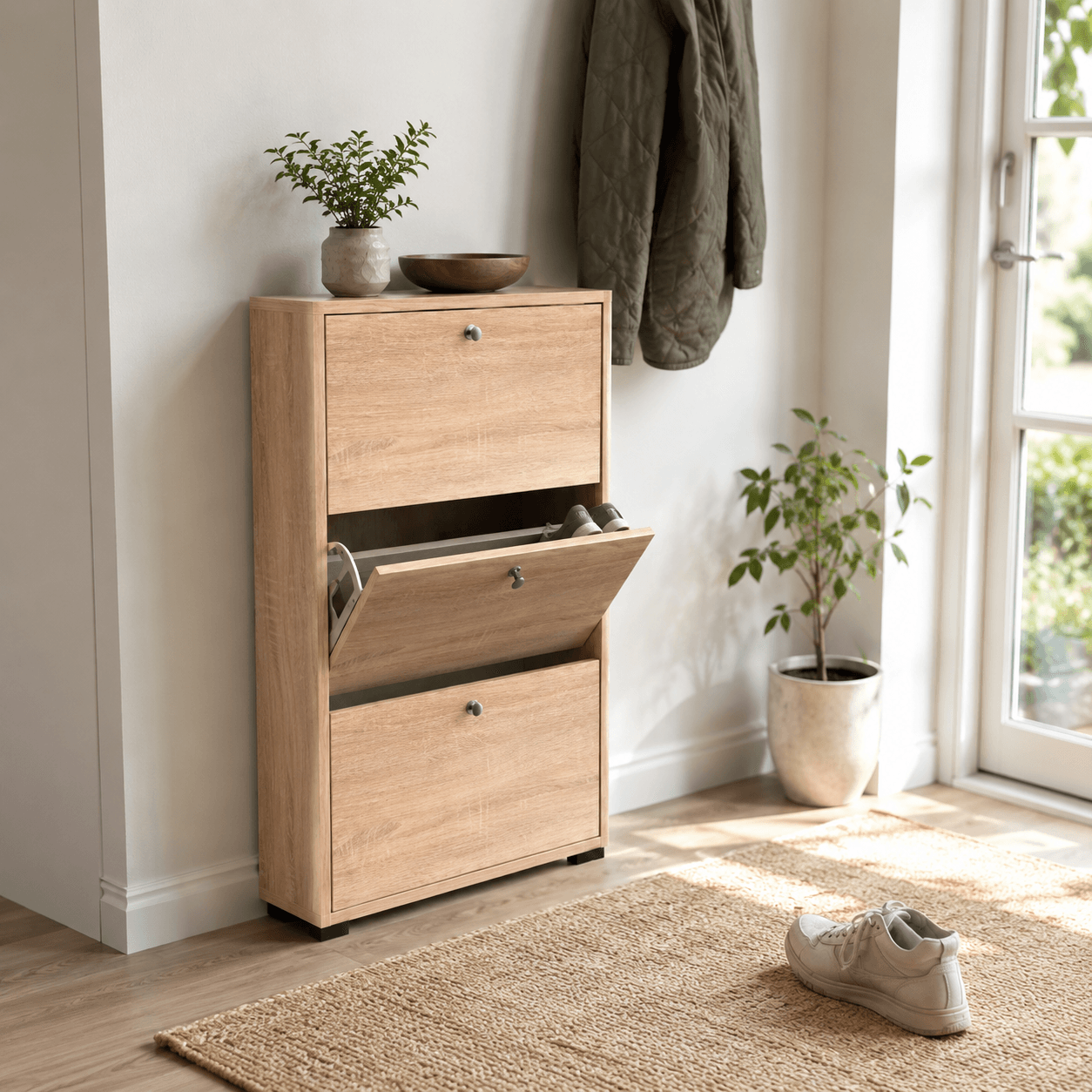 Placard chaussures en 3 portes