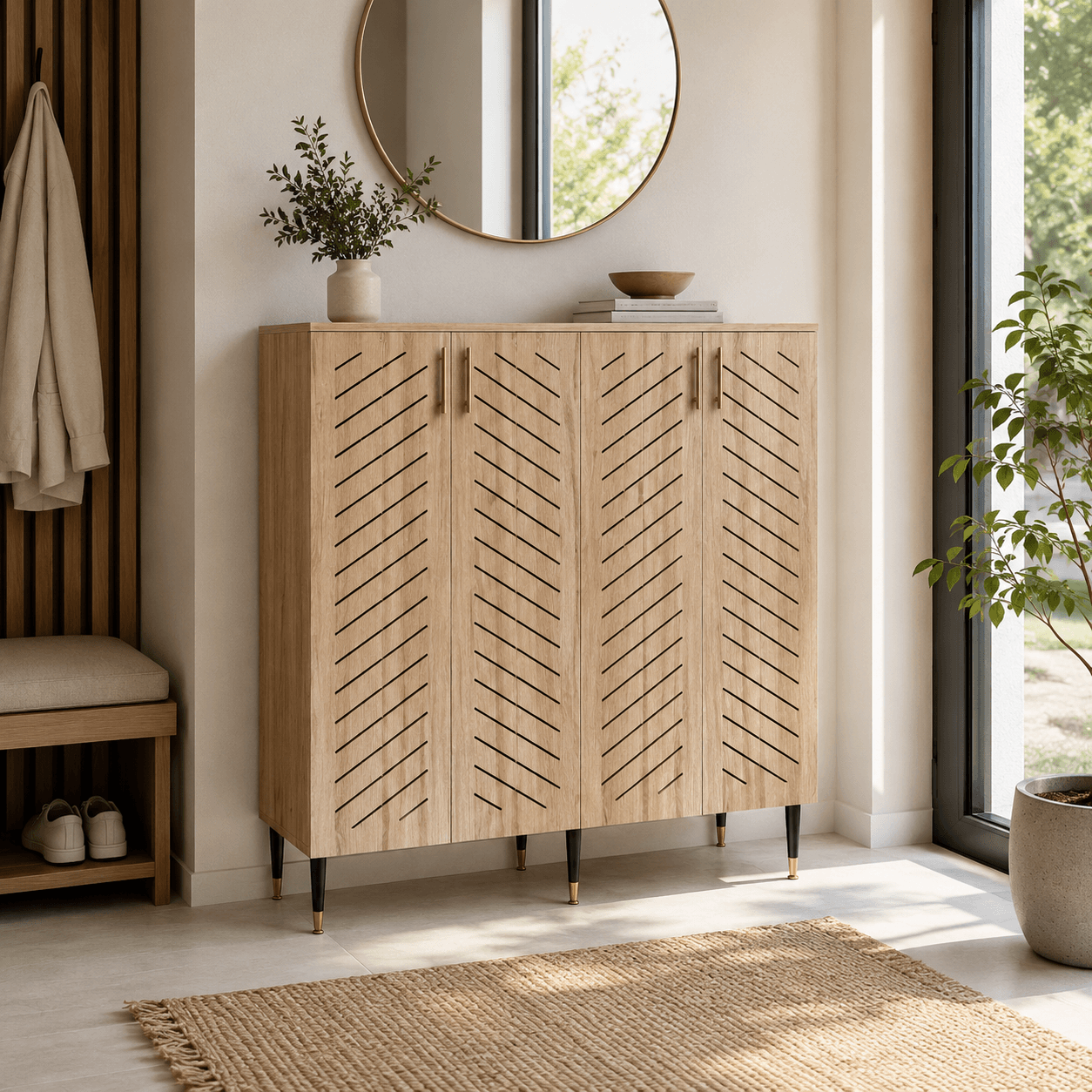 Ventis – Placard à chaussures 4 portes